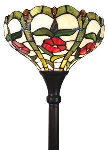 Stojací lampa Tiffany Rouge – 31x186 cm