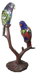 Stolní lampa Tiffany Parrots – 50x24x63 cm