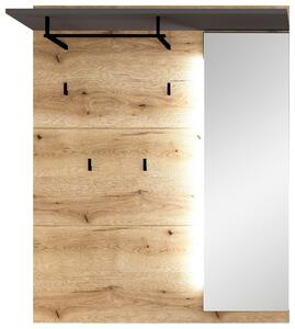ŠATNÍ PANEL, barvy grafitu, barvy dubu, 120/149/30 cm Xora - Šatní panely, Online Only