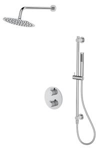 Cersanit Zen, podomítková sprchová souprava s dešťovou a ruční sprchou, chromová, S952-032