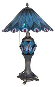 Stolní lampa Tiffany Peacock – 40x65 cm