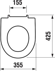 Jika Lyra Plus záchodové prkénko pomalé sklápění bílá H8933853000001