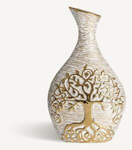 Keramická váza ve zlaté barvě Tree – Burkina