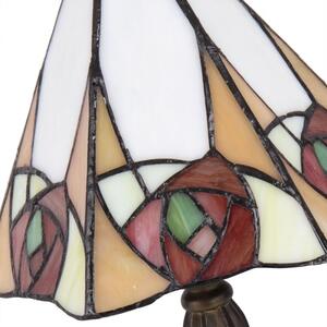 Stolní Tiffany lampa Rosa – 20x18x37 cm