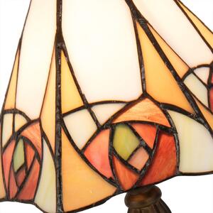 Stolní Tiffany lampa Rosa – 20x18x37 cm