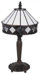 Stolní Tiffany lampa Black &amp; White – 20x36 cm