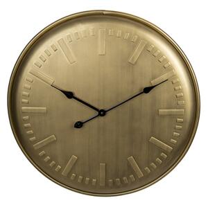 Zlaté kovové nástěnné hodiny Kalie – 62x3 cm
