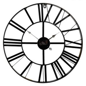 Kovové hodiny s římskými číslicemi – 50x4 cm