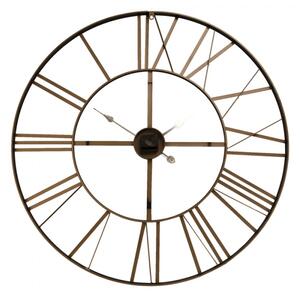 Kovové hodiny s římskými číslicemi – 90x4 cm