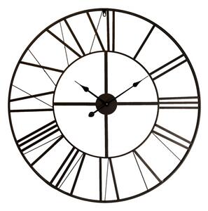 Kovové hodiny s římskými číslicemi – 90x4 cm