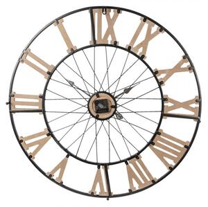 Kovové nástěnné hodiny – 80x4 cm