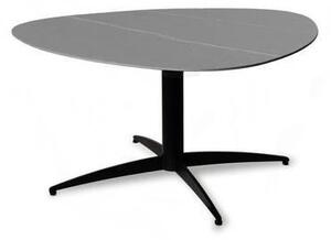 KONFERENČNÍ STOLEK, šedá, černá, kov, kámen, 75/75/40 cm Xora - Konferenční stolky, Online Only