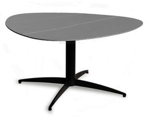 KONFERENČNÍ STOLEK, šedá, černá, kov, kámen, 75/75/40 cm Xora - Konferenční stolky, Online Only