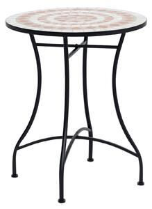 Outsunny Zahradní Stůl Ø60 x H71cm, Voděodolný Patio Stůl z Kovového Materiálu, Exteriérový Jídelní Stůl, Stůl na Piknik, Kulatý Patio Stůl pro Zahrad