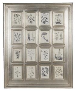 Stříbrný dekorativní fotorámeček s 16 okýnky – 13x18 cm (16)