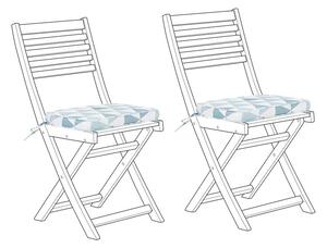 Set 2 ks. polštářů pro zahradní židle FICI (modrá). 1018830