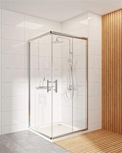 Deante Cubic, čtvercová akrylátová sprchová vanička 90x90x4,5 cm, hloubka 3cm, bílá, KTK_041B