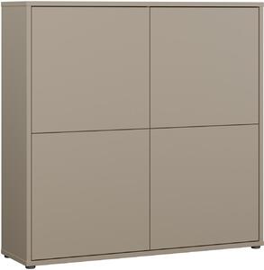 VYSOKÁ KOMODA, šedohnědá, 124,5/121,5/34,9 cm Carryhome - Online Only komody, Online Only