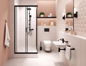 Deante Avis, závěsná wc mísa Rimless + toaletní sedátko z duroplastu, bílá, CDAD6ZPW