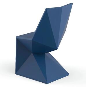 VONDOM Modrá plastová jídelní židle VERTEX