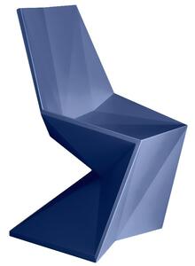 OnaDnes -20% VONDOM Modrá plastová jídelní židle VERTEX