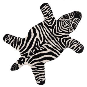 Koberec Zebra Černá, Bílá 60x90x2 cm