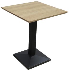 JÍDELNÍ STŮL, dub, černá, barvy dubu, 60/60/75 cm Linea Natura