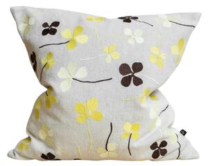 Fine Little Day Povlak na polštář Clover Yellow 50 x 50 cm FLD254