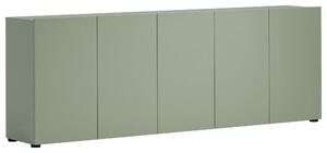 ŠIROKÁ KOMODA, zelená, 225/79/38 cm home24 - Online Only komody, Online Only