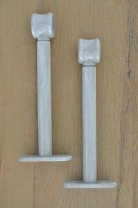 Kovová konzole jednoduchá - 15 cm - šedá
