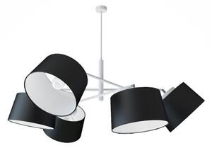 Light for home - Designový kovový lustr na tyči s neuvěřitelnými textilními stínítky. 60505 