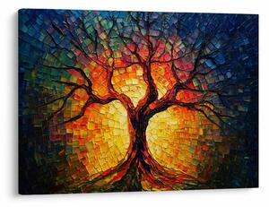 Obraz - Strom života v mozaice (70x50 cm)