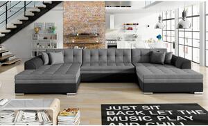 SEDACÍ SOUPRAVA, textil, barvy grafitu, černá MID.YOU - Online Only sedačky, Online Only