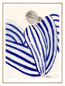 Autorský plakát Blue Stripe At Concorde by Sofia Lind 50 x 70 cm