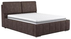 ČALOUNĚNÁ POSTEL, 180/200 cm, hnědá Welnova - Postele s úložným prostorem