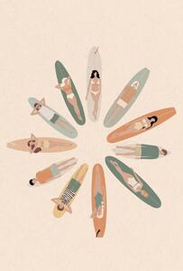 Ilustrace National Surfing Day Illustration, LucidSurf
