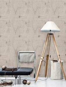 Mind the Gap WP 20047 Newton Geometry Taupe