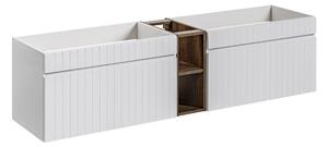 Koupelnová skříňka s umyvadlem a deskou ICONIC White DU180/1 | 180 cm