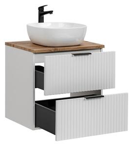 Koupelnová skříňka s umyvadlem a deskou ADEL White DU60/1 | 60 cm