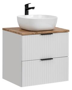 Koupelnová skříňka s umyvadlem a deskou ADEL White DU60/1 | 60 cm