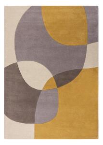 Okrově žlutý vlněný koberec 170x120 cm Glow - Flair Rugs