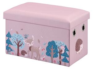 Livarno® Lavice s úložným prostorem, 50x 30 x 30 cm (světle růžová) (100393728002)