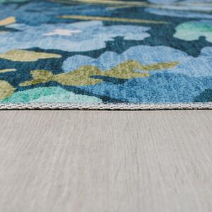 Modrý pratelný koberec 170x120 cm FOLD Alyssa - Flair Rugs