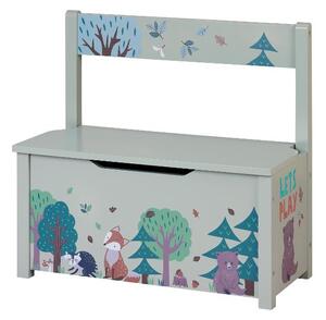Livarno® Dětská lavice, 62,5 x 58,5 x 29 cm (liška) (100393737001)