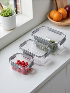Sinsay - Nádoby na potraviny s víkem 3 pack - šedá