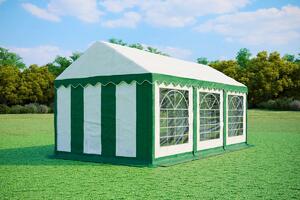 Párty stan 3x6 m STANDARD - ohnivzdorný barva Zeleno-bílá