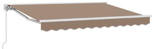 Stahovací markýza Taupe 3,5 x 2 m Polyester a hliník