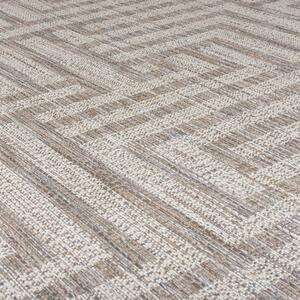 Šedo-béžový venkovní koberec běhoun 230x60 cm Salerno - Flair Rugs