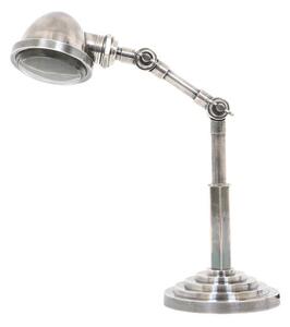 Industriální stolní lampa ANAKIN Barva: stříbrná