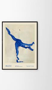 Autorský mini plakát Bleu by Lucrecia Rey Caro A5